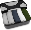 5 Set Packing Cubes Travel Organizers with Laundry Bag Dark Grey 