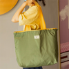 Reusable Shopping Bag with Drawstring Closure Collapsible Shoulder Tote Handbag