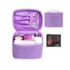 Cosmetic Bag Travel Makeup Waterproof Toiletries Organizer High Quality Women Big Capacity with Brush Holders