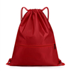 Custom Logo Waterproof Drawstring Backpack with Zipper Pocket Large String Bags for Gym Sports