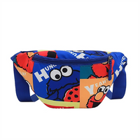 2025 Boy Girl Kids Cartoon Sublimation Fanny Pack Rpet Recycled Waist Bag With Adjustable Belt for Children Sport Running