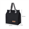 Custom logo Cationic Fabric Cooler Tote Bag Portable Lunch Bag with Aluminum Foil Material
