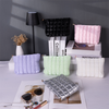 Glossy Cotton Water Resistant Durable Lightweight Small Portable Makeup Organizer Cosmetic Bag Multi Color