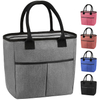 Reusable Leakproof Insulation Thermal Delivery Recyclable Cooler Bag Collapsible Office Tote Insulated Lunch Bag