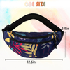 Carry All Zippered Adjustable Cross Body Chest Waist Bag Bum Bag Custom Printing Designer Nylon Fanny Pack for Trael Running