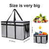 Heavy Duty Waterproof Motorcycle Cooler Bags Warm Catering Insulated Bike Delivery Bag For Food