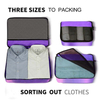 Custom Logo Clothes Storage Travel Organizer Bag Set for Home Compressed 7pcs Set Travel Luggage Organizer