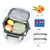 Portable Insulated Lunch Box Tote Insulated Cooler Bag Thermal Insulation Fabric for Cooler Bags with Long Handle
