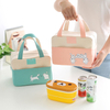 Lunch Box Soft Cooler Insulated Cold Bag Delivery Square Custom Printed Cooler Bag with Long Handle for Kids Adults