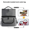 Custom multifunctional waterproof outdoor picnic portable double layer removable thermal preservation cooler bag