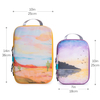 Portable Polyester Custom Printing Private Logo Travel Luggage Bag Compression Packing Cubes