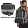 Amazon's Hot Sales Customized Large Capacity Backpack Holds 2 Rackets Paddle Bag With Separate Shoes Compartment Tennis Bag