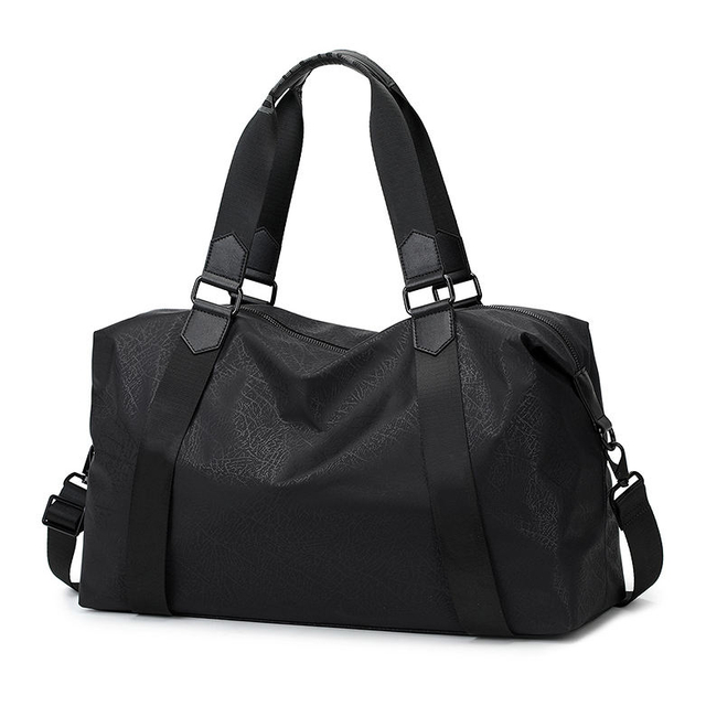 Luxury Mens Travel Duffle Bag with Laptop Compartment Waterproof Nylon Shoulder Weekender Tote Bag Sports Gym Duffel Bag