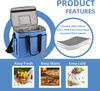 Recycled RPET Cloth 24 Can Leakproof Travel Picnic Camping Large Cooler Bag Thermal Food Lunch Insulated Bag