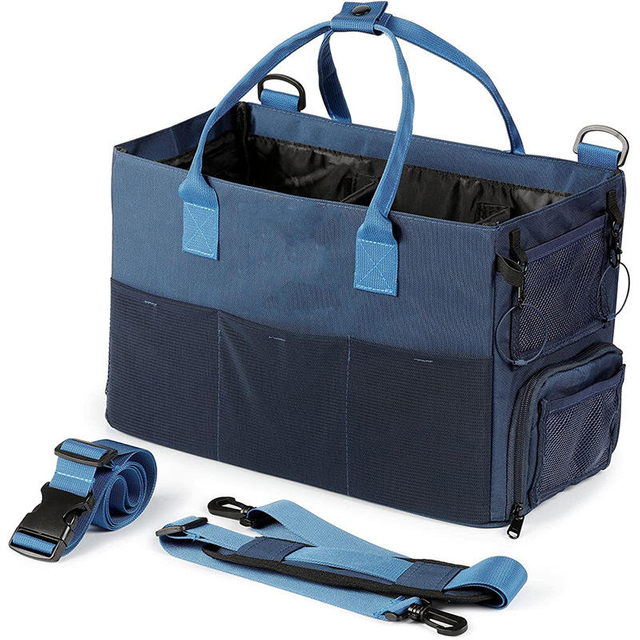 Factory Customized New Hotel Cleaning Staff To Organize Storage Bags Large Capacity Blue Hand-Held Cleaning Kit