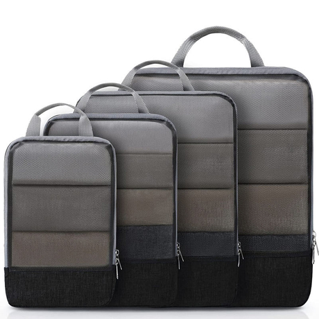 Personalized 4pcs Set Compression Packing Cubes Expandable Travel Packing Cube