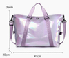 Custom Irredesnt Woman Weekend Travel Duffel Bag Sports Tote Gym Bag Shoulder Yoga Dance Duffle Bag with Strap