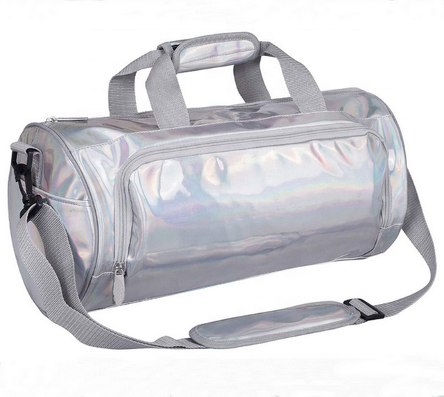Various Style Fashion Laser Girls Sports Gym Tote Duffle Bag Shoulder Strap Women Travel Custom Dance Bags