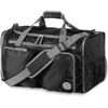 40L Gray Water Resistant Overnight Sports Gym Bag Men Custom Print Foldable Duffle Polyester Sports Bag