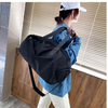Customized Logo Waterproof Men\'s Women Tote Yoga Gym Bag Zipper Sport Gym Travel Duffel Bag with Shoe Compartment