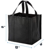 Promotional Reusable Reinforced Handle Recyclable Grocery Shopping Bag Carrier Non Woven Shopping Bag for Girls