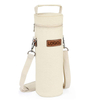 Custom Leather Logo Insulated Wine Carrier Tote Bag Leather Single Bottle PEVA