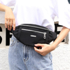 Custom Print Zipper Closure Durable Oxford Waist Bags Waterproof Sturdy Daily Use Fanny Pack with Multi Pockets