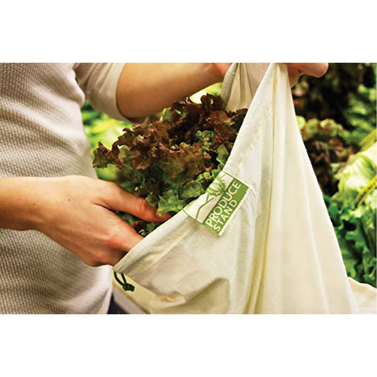 3 Different RPET Eco Reusable Washable Mesh Shopping Produce Bag For Vegetable