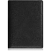 Black PVC Leather Emboss Logo Men Travel RFID Passport Wallet Custom Card Holder Document Organizer Passport Cover