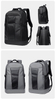 Nylon PU leather black work business travel hiking custom logo notebook laptop bags backpack mens waterproof