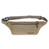 Stock Lightweight Cotton Canvas Sports Running Waist Bag Fanny Pack For Women, Mens