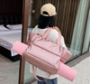 Woman large travel weekender quilt stitching bags nylon light purple quilted puffer bag handbag puffy bag tote