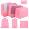 Travel Organizer Accessories with Shoe Bag Underwear Case 7 Pcs Set Packing Cubes Travel Luggage Organizer