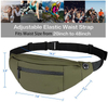 Customizable Waterproof Travel Walking Sports Gym Running Fanny Pack Belt Belly Bags Leather Waist Bag for Men
