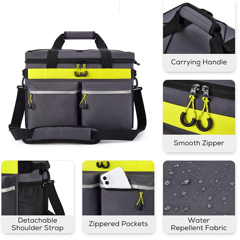 Large Water Resistant Fabric Insulation Picnic Insulated Bag Thermal Organizer Cooler Bags For Food Insulation To Keep Cold