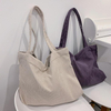 2022 Customized Embroidered women's shoulder bags for Women Designer Handbags Open Oversize Clutch Purse corduroy tote bag