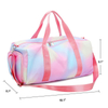 Portable Traveling Pink Women Large Overnight Sports Luggage Storage Sport Gym Bag Duffel Bags With Shoes Compartment