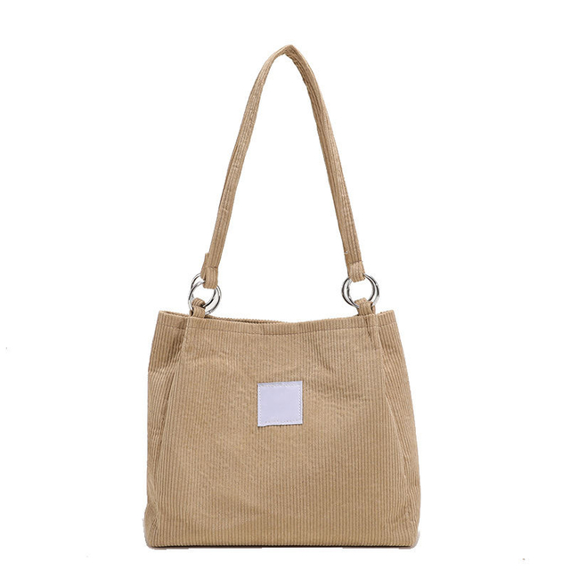 Customized Women's Shoulder Bags for Women Designer Handbags Open Oversize Clutch Purse Corduroy Bucket Bag