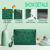 Portable PU Diamond Leather Make Up Cosmetic Bag Waterproof Wholesale Factory Price Travel Toiletry Bags for Men Women
