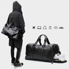 New Promotion Canvas Duffel Bag Customized Large Capacity Pu Leather Weekend Outdoor Short-distance Travel Fitness Bag