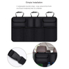 Collapsible Multi Pocket Leather Car Trunk Seat Storage Organizer for SUV Net Hanging Car Organizer Back Seat