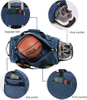 Waterproof RPET Fabric Workout Swimming Dance Duffel Organizer Storage Bags Personalized Black Duffle Bag Sport