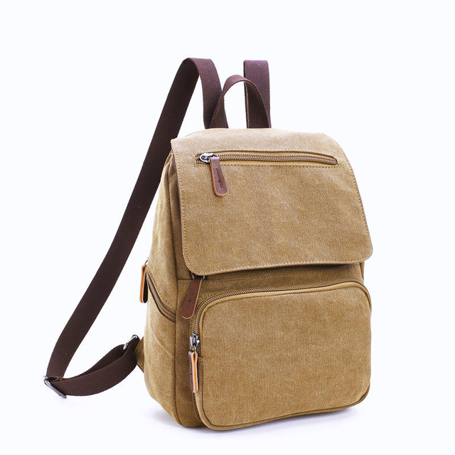 Fashion College Travel Mochilas Rucksack Eco Friendly Cotton Canvas Smart Mini Shoulder Pack Bag Mini Backpacks for Women