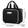 Foldable Double Layer Cosmetic Makeup Container Organizer Bag with Zipper Closure Durable Cosmetic Organizer Bag