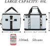 Collapsible Large Capacity Factory Made Large High Quality Outdoor Reusable Insulated Thermal Cooler Lunch Tote Box Bag