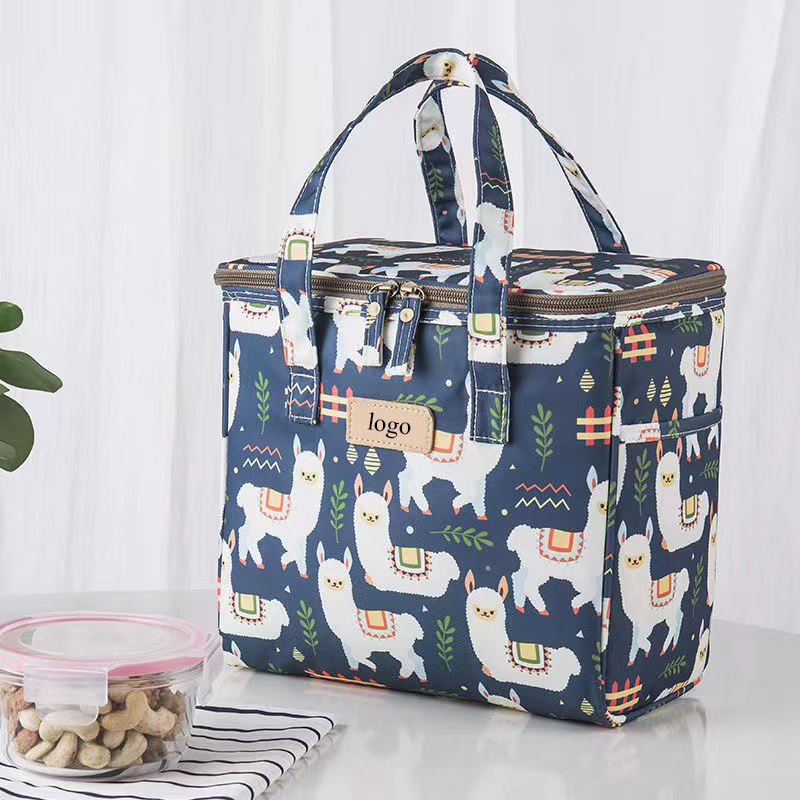 new design recycled RPET with full printing beach picnic lunch box cooler bag large beer food insulated cooler bag