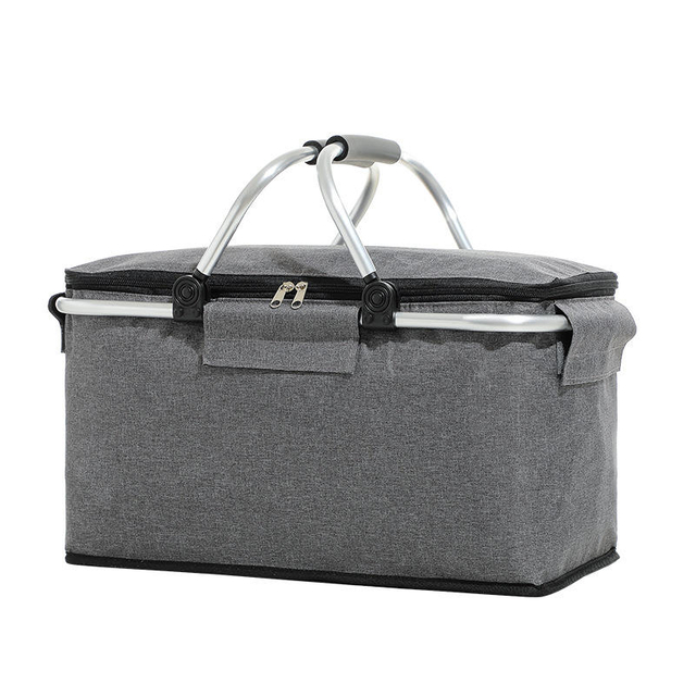 Factory custom logo amazon's hot collapsible home waterproof thermal insulation large capacity picnic basket cooler bag