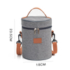 Thickened Insulated Portable Cylinder Lunch Bag To Carry Cooler Bag To Work