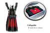 Large Collapsible Trunk Organizer Portable Multi Compartments Trunk Storage with Pockets for Grocery Cargo