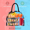 Portable Handle Tote Lunch Thermal Bag Travel Aluminium Foil School Insulated Lunch Cooler Bag for Lady